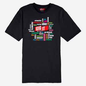 GIG WITH IT MULTI-APP PREMIUM 100% COTTON TSHIRT FOR WOMEN AND MEN